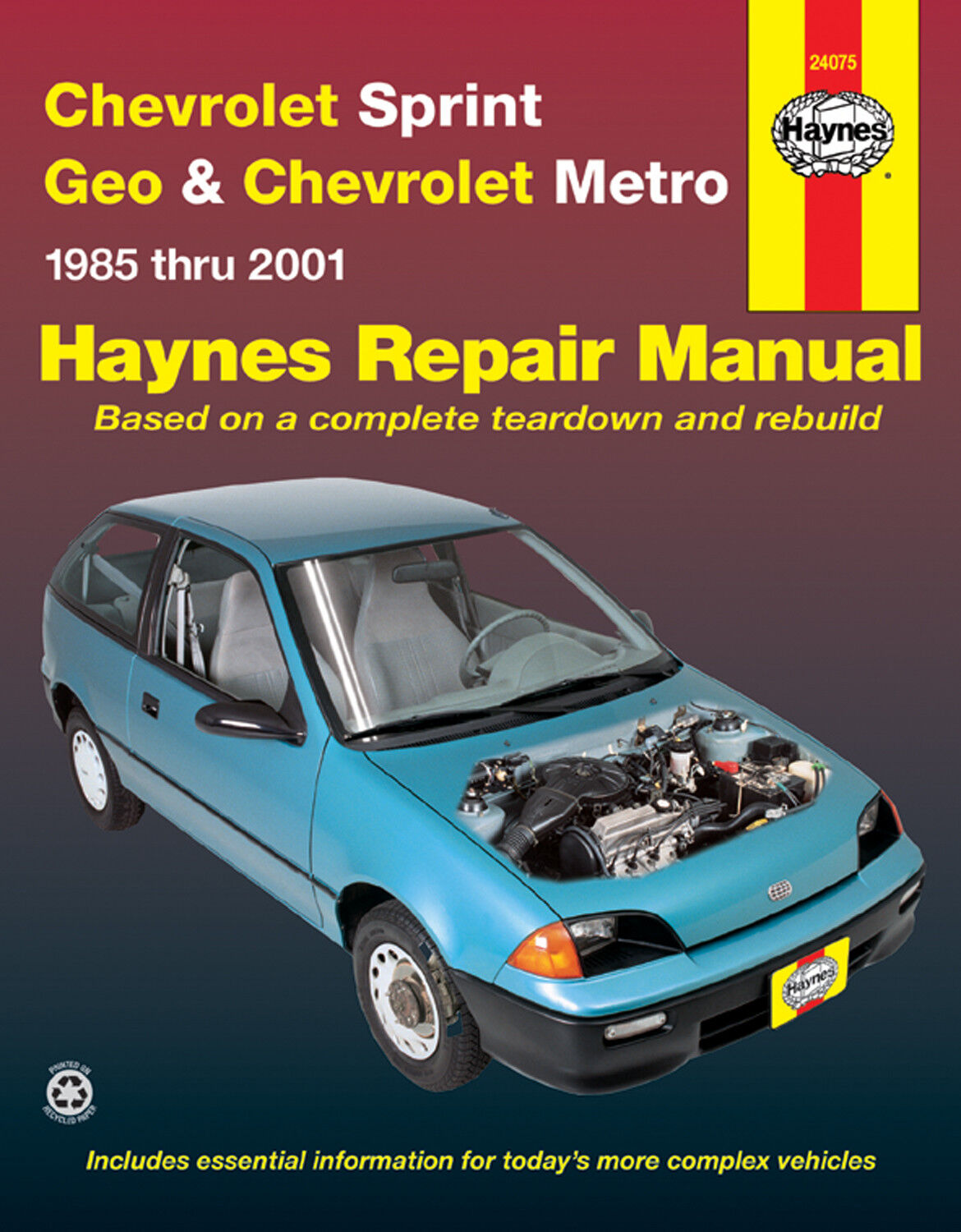 Haynes Repair Manual 24075 ~ Chev. Sprint/Geo & Chev. Metro (1985-2001)