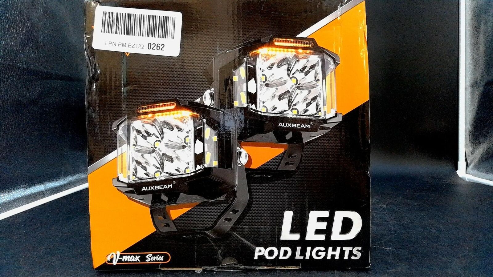 Auxbeam 4in LED Cube Pod with Side Shooter, V-MAX Series Amber