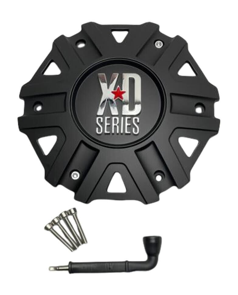 KMC XD Series Monster II Satin Black Wheel Center Cap W/Screws NO Risers M-959SB