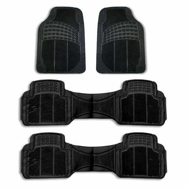 3 row Floor Mats For AUTO SUV TRUCK MINIVAN Tactial Fit Heavy Duty Black