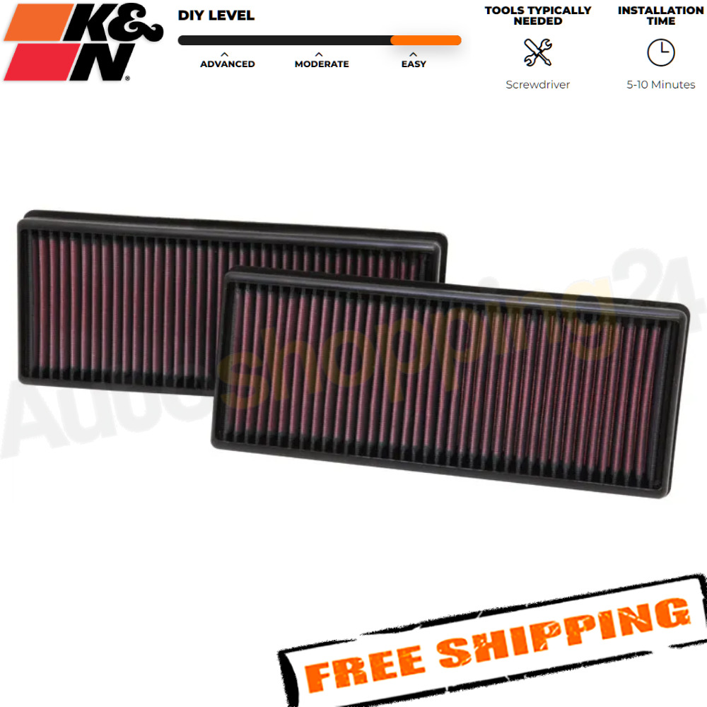 K&N 33-2474 Replacement Panel Air Filter for 2013-2020 Mercedes-Benz SL550