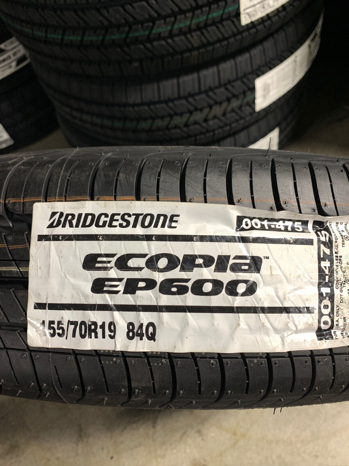 2 New 155 70 19 Bridgestone Ecopia EP600 Tires