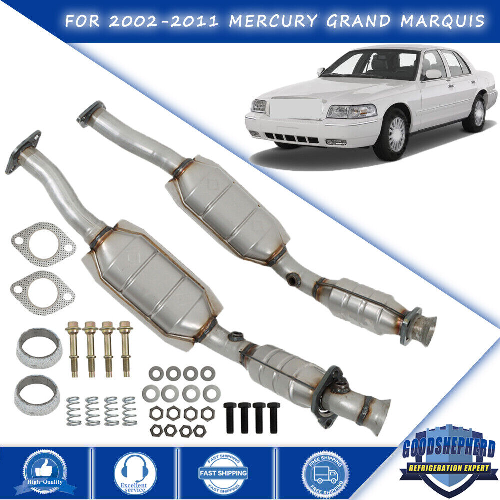 Left+Right Catalytic Converter For 2002/2003-2011 Mercury Grand Marquis 4.6L V8