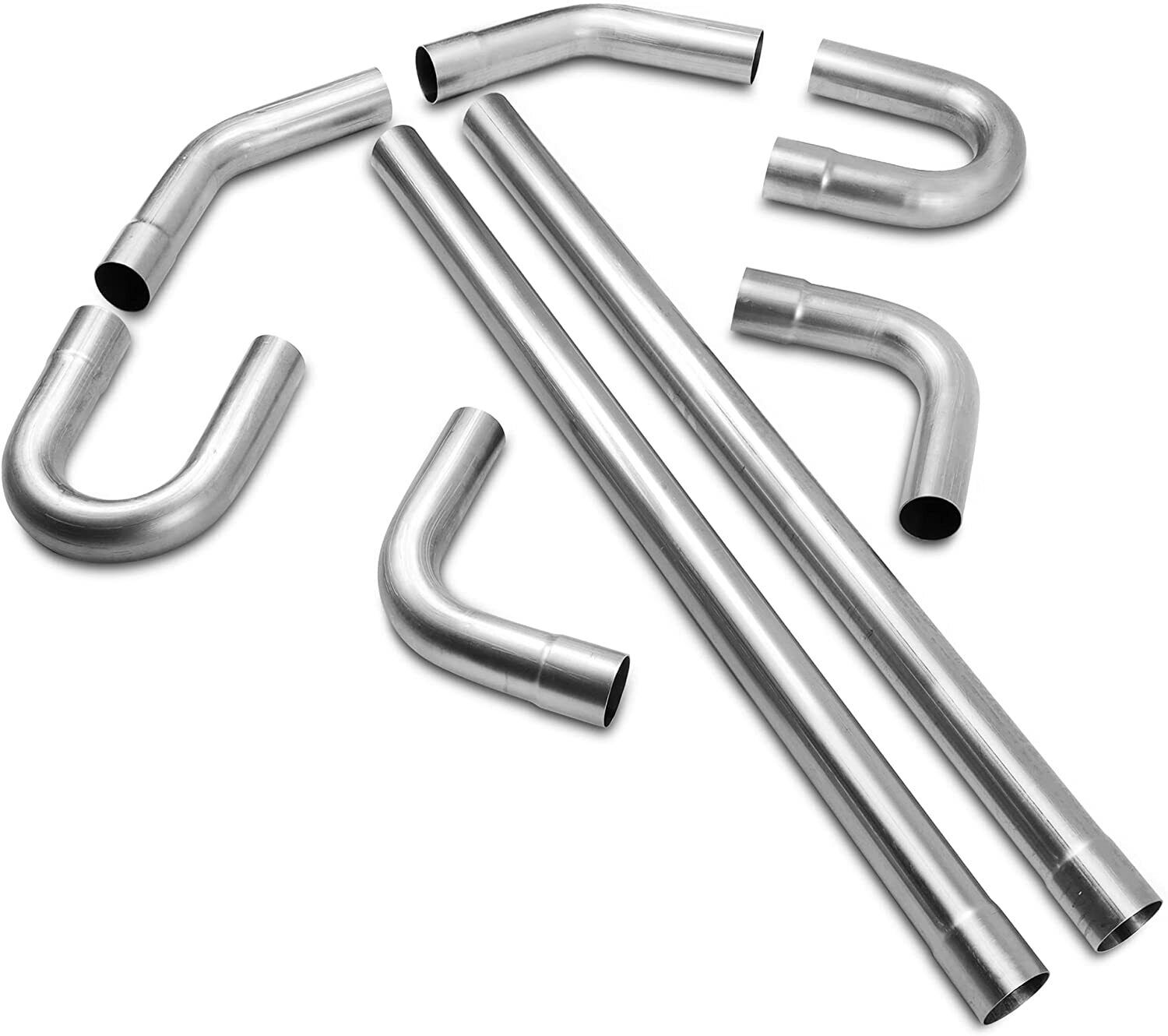 2” INCH Custom Exhaust Tubing Mandrel Bend Pipe Straight U-Bend 90° Kit 8PCS