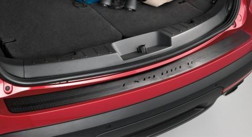 OEM NEW 16-17 Ford Explorer Rear Bumper Protector Applique BLACK - Self Adhesive
