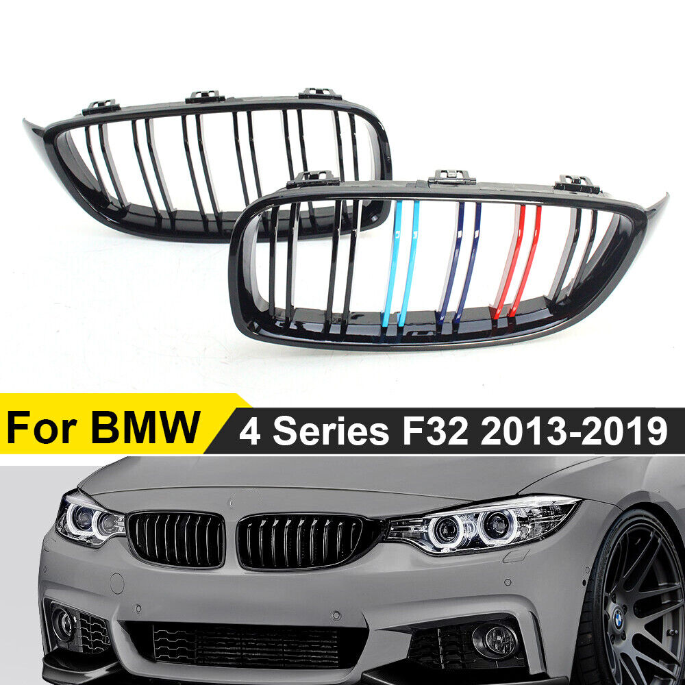 M-Color Kidney Grille Dual Slats M4 Grill For BMW 4 Serie F32 F33 F36 F82 F80