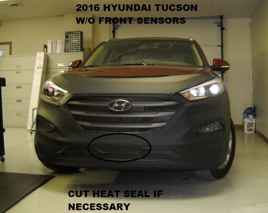 Lebra Front End Mask Cover Bra Fits 2016-2019 Hyundai Tucson W/O Front Sensors