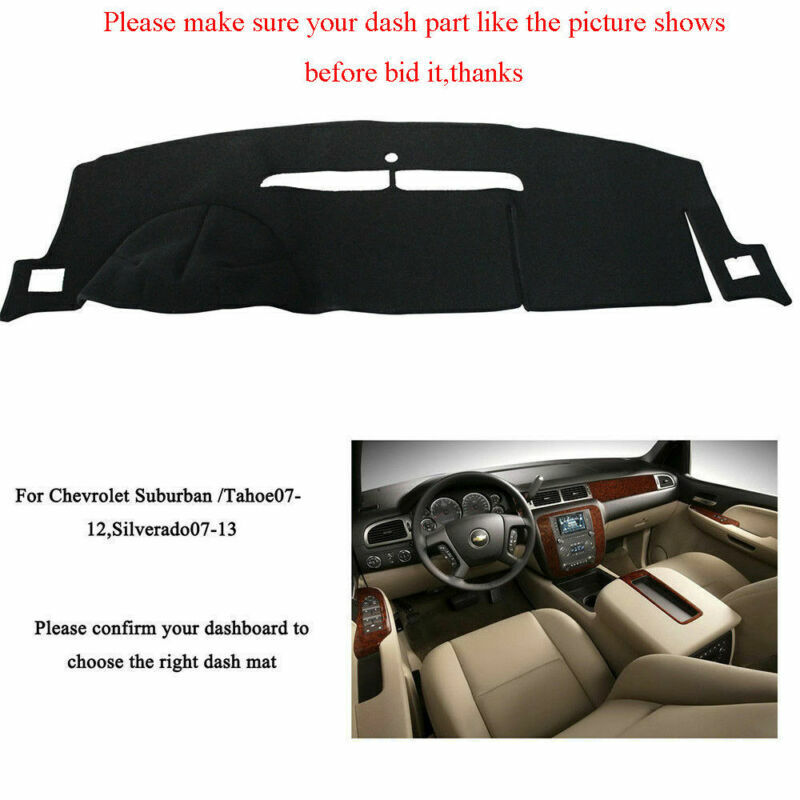 US Dash Mat For Chevrolet Silverado 07-13 / Tahoe Suburban 07-12 Dashboard Cover