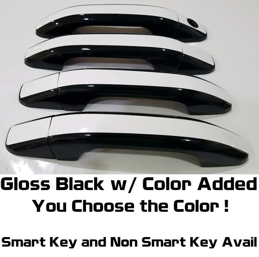 Black and Color Door Handle Overlays 2020-2024 Chevy Silverado 2500 3500 COLOR