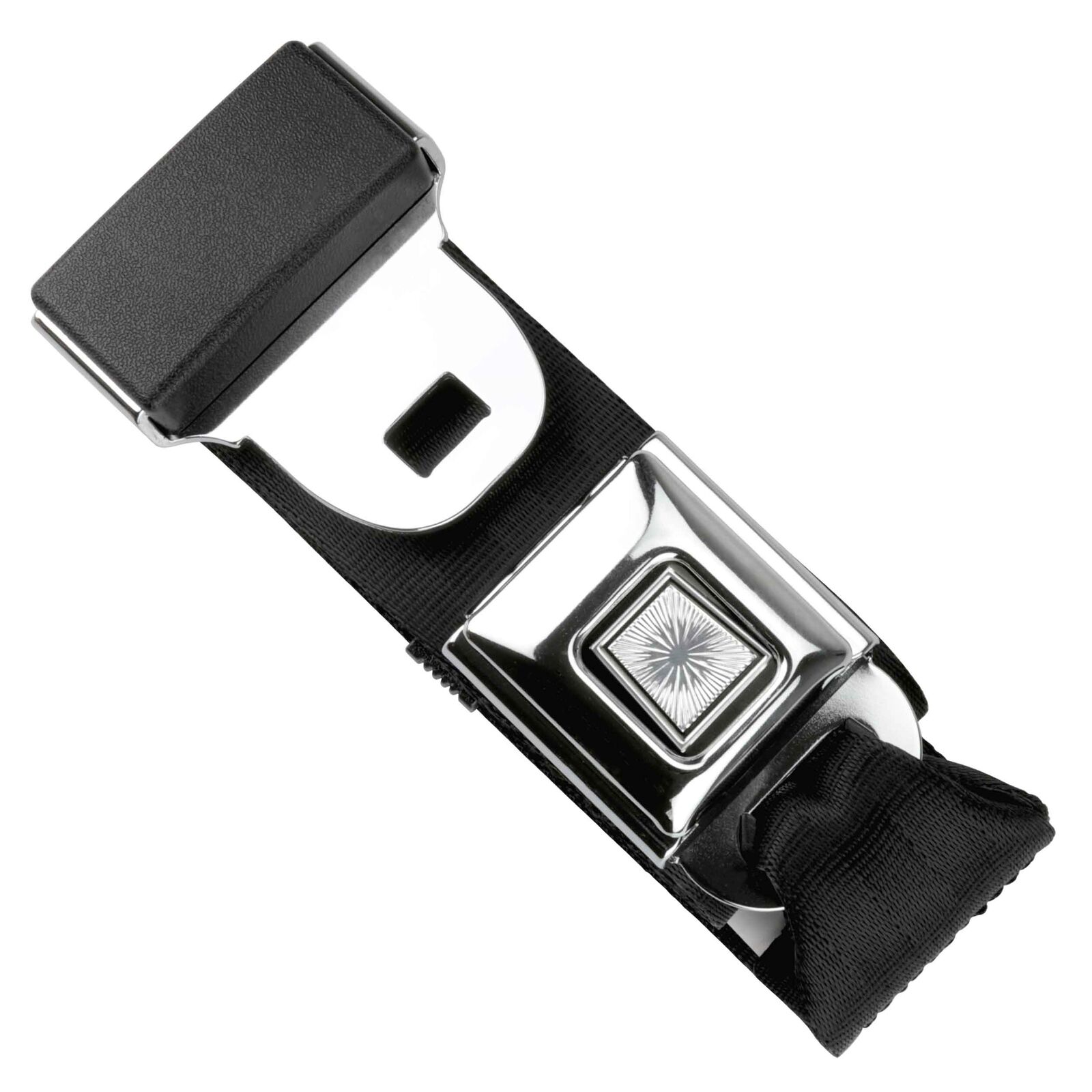 RetroBelt Black Pushbutton Lap Seat Belt 60\