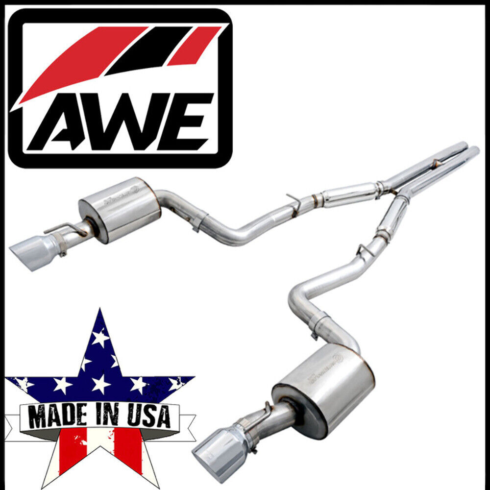 AWE Non-Resonated Touring Cat-Back Exhaust Kit fit 15-24 Dodge Charger 6.4L/6.2L
