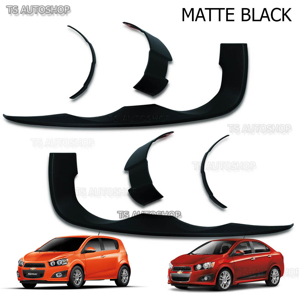 Head Lamp Cover Matte Black Front For Chevrolet Sonic Sedan Aveo 4 5 Dr 12 15 17