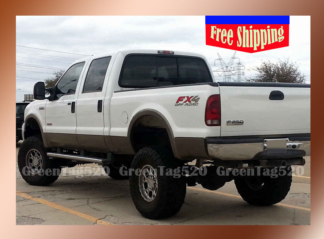 FORD F250 F350 SUPER DUTY FENDER FLARES FACTORY STYLE SMOOTH MATTE BLACK FINISH
