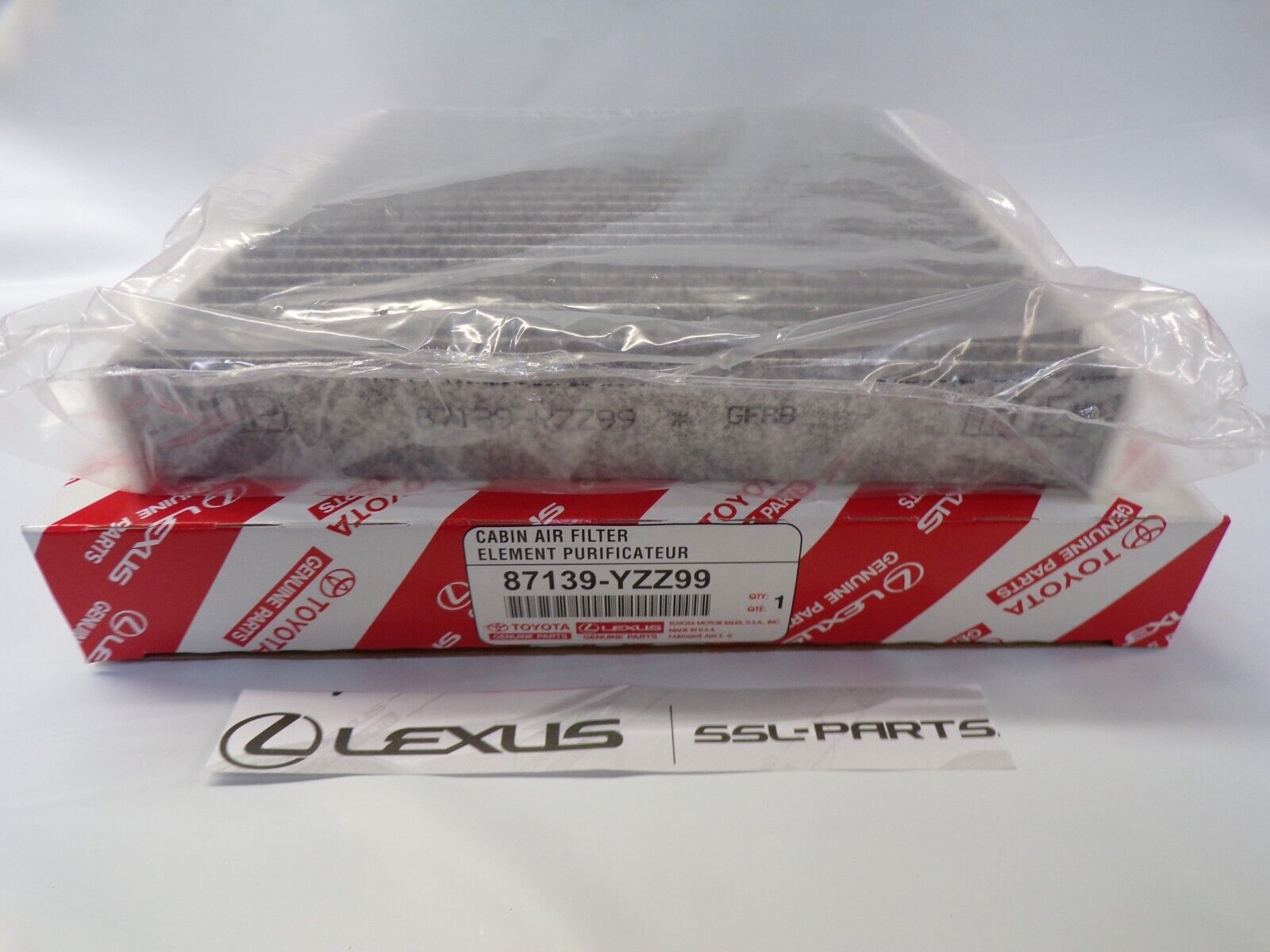 Lexus GS350 (2013-2017) OEM Genuine AC CHARCOAL CABIN AIR FILTER 87139-YZZ99