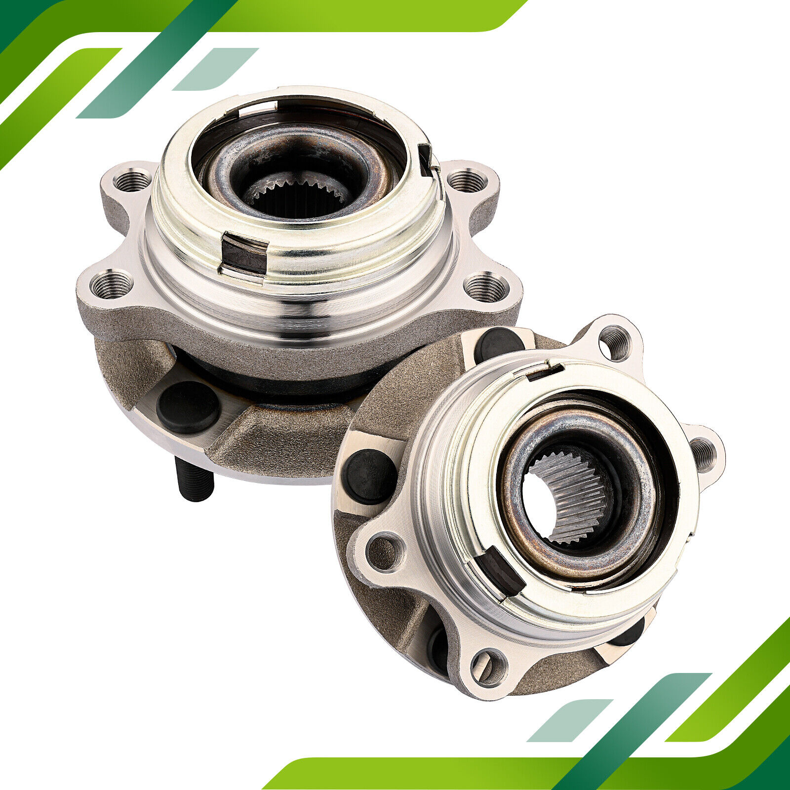 Pair Front Wheel Bearing Hubs for 2003-2007 Nissan Murano 2004-2009 Nissan Quest