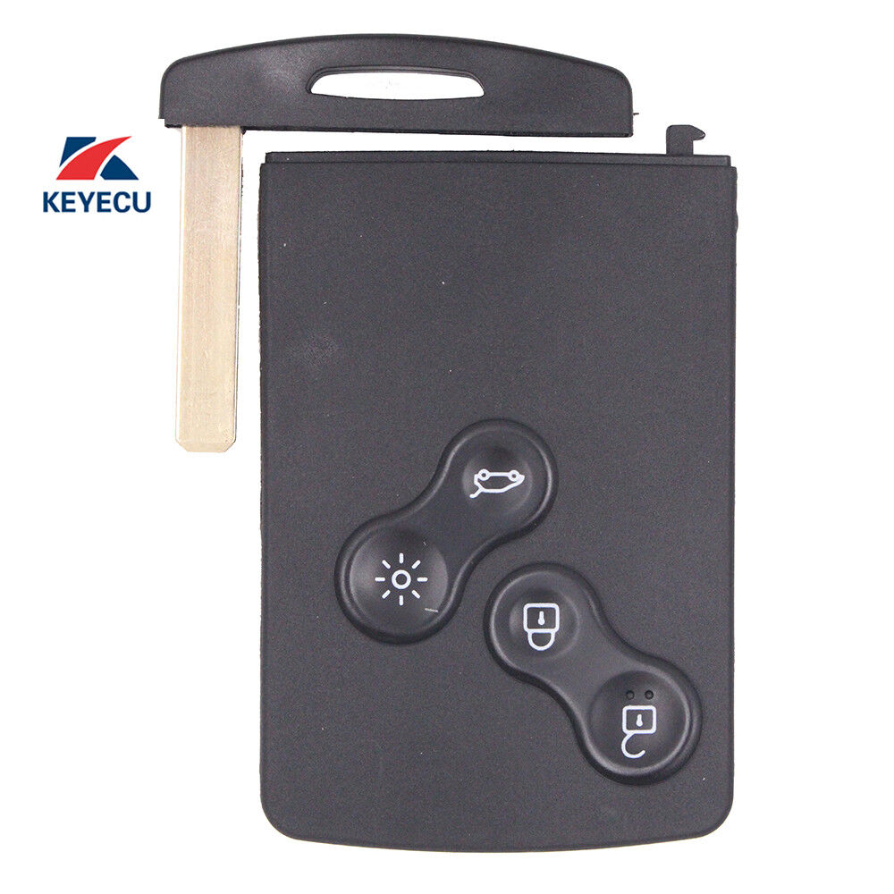 New Uncut Remote Key Fob 4 Button 433Mhz PCF7941 for Renault Megane 2009-2014