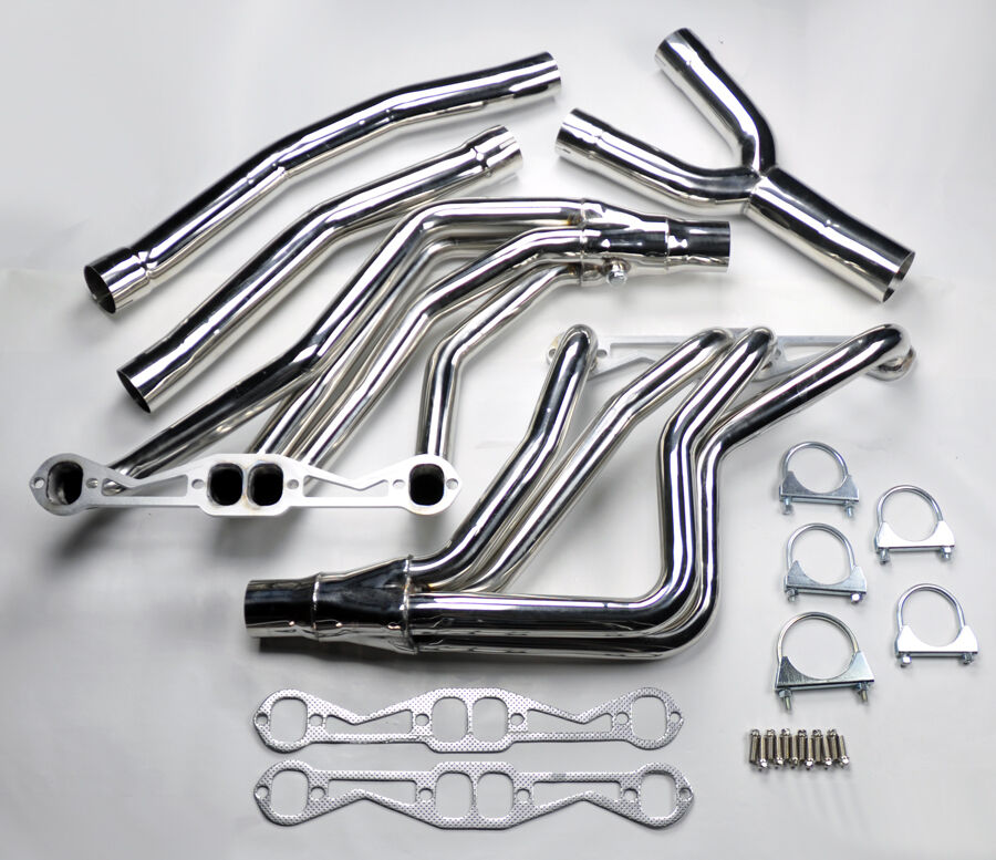 Camaro Firebird 82-92 5.0L 5.7L AT Stainless Manifold Long Tube Headers & Y Pipe