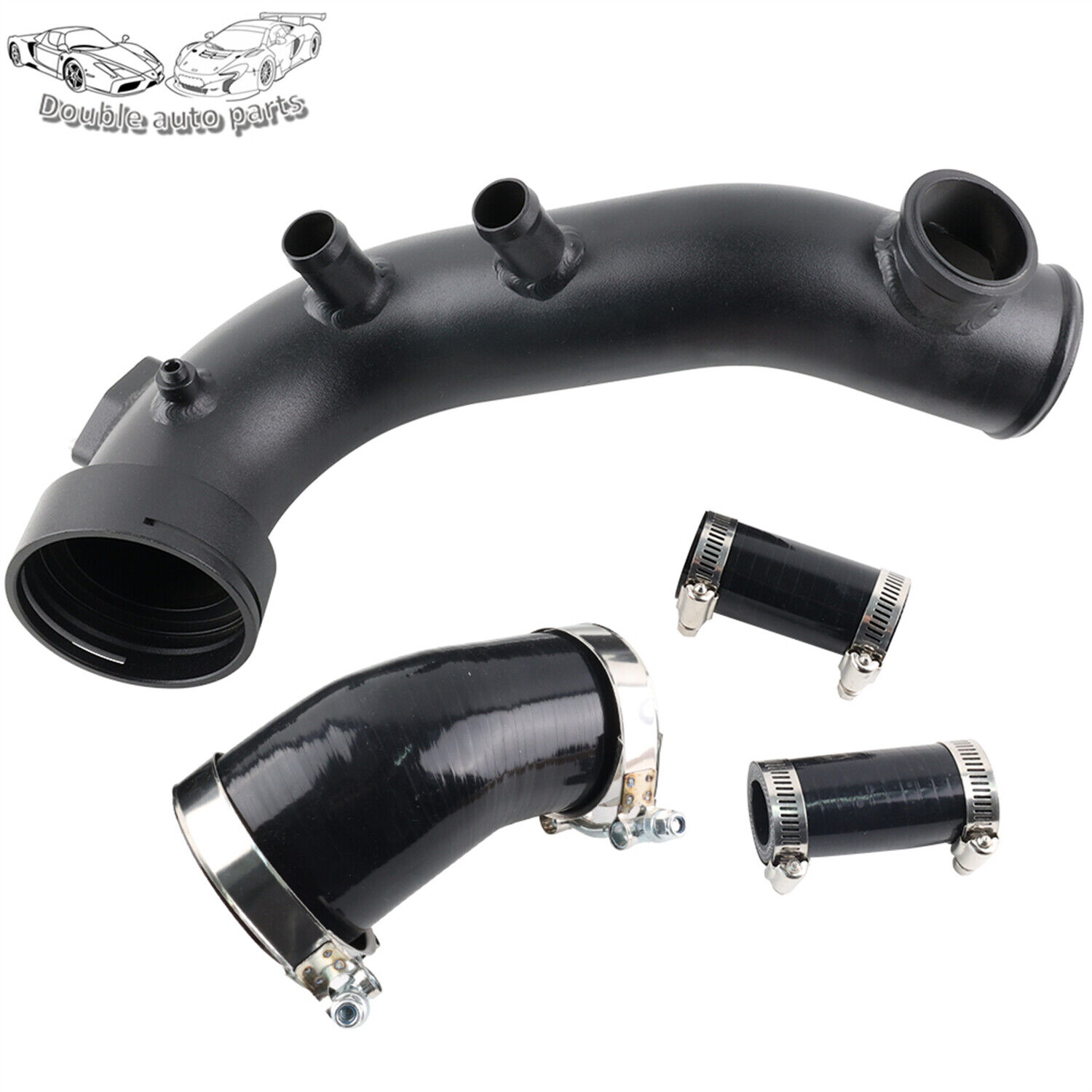 For BMW E82 E88 E90 E91 E92 E93 135i 335i 335xi Black Intake Turbo Charge Pipe