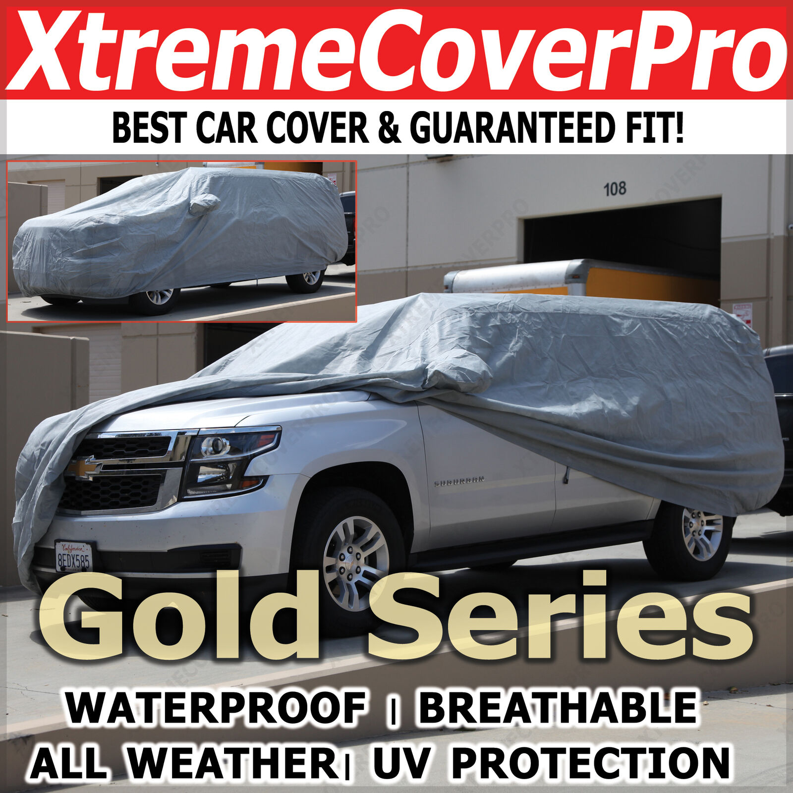 2013 Cadillac Escalade ESV Waterproof Car Cover w/MirrorPocket