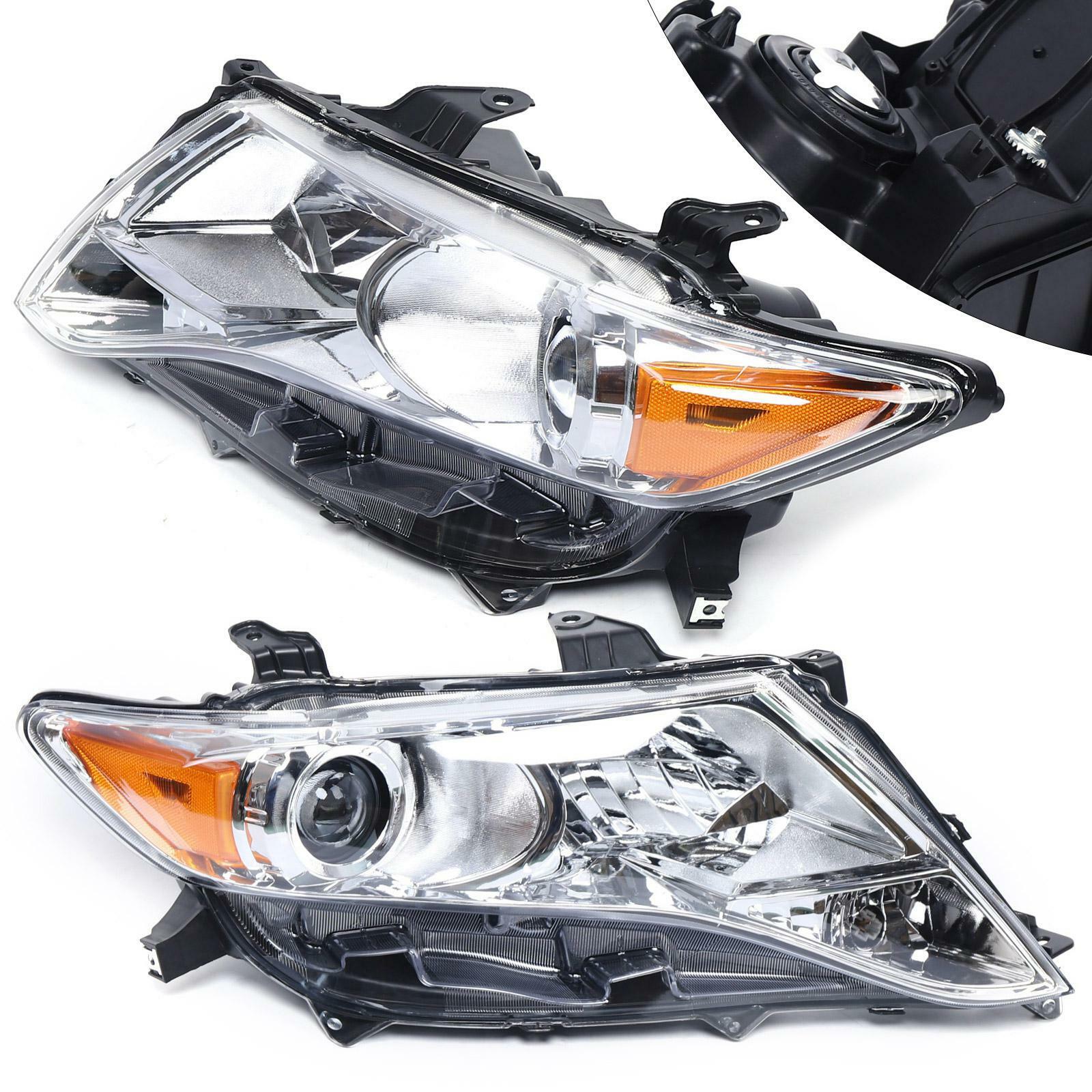 1 Pair For Toyota Venza 2009-2016 Halogen Headlights Headlamps Left & Right