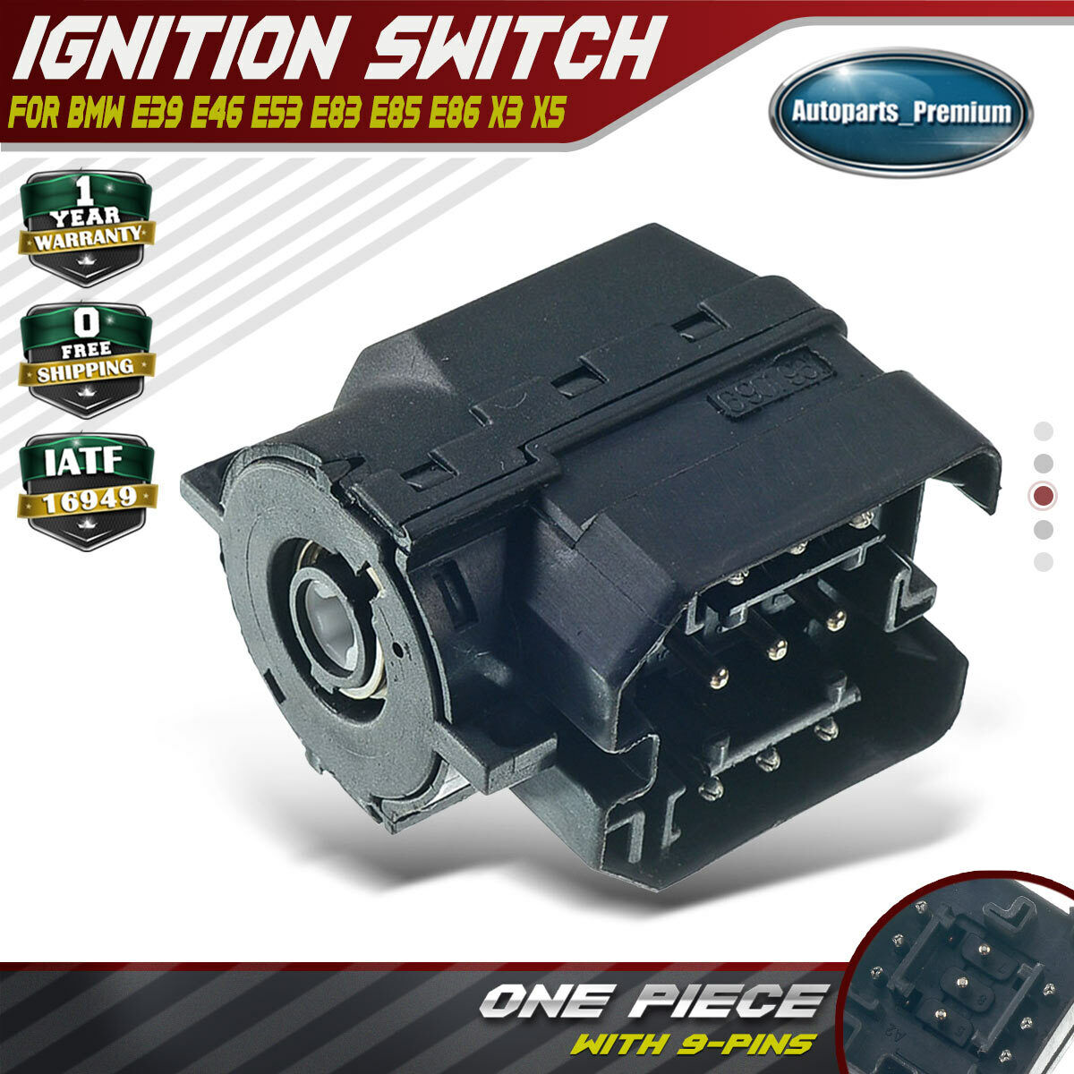 Ignition Switch for BMW 323Ci 2000 323i 325i 325xi 525i 328Ci 330Ci M3 X3 X5 Z4