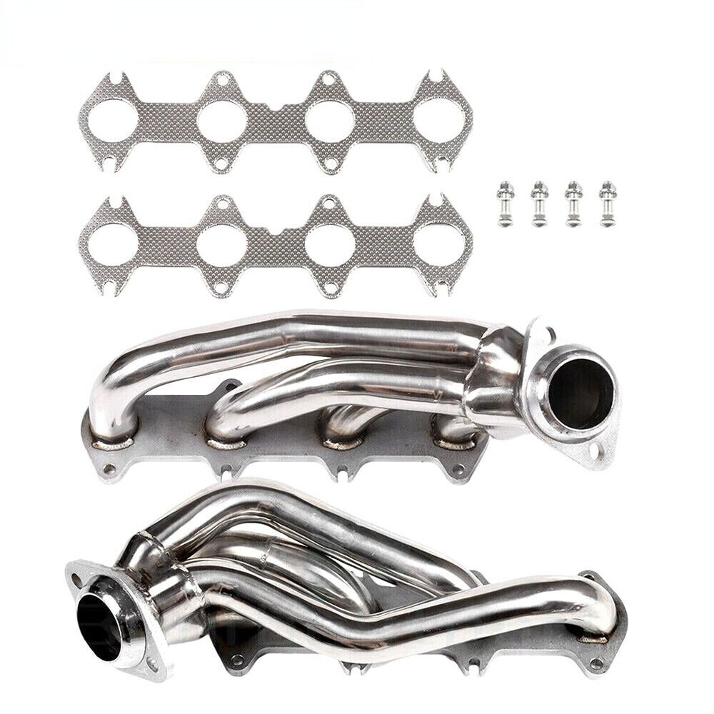 Stainless Exhaust Manifold Shorty Headers For Ford F150 2004-2010 5.4L V8