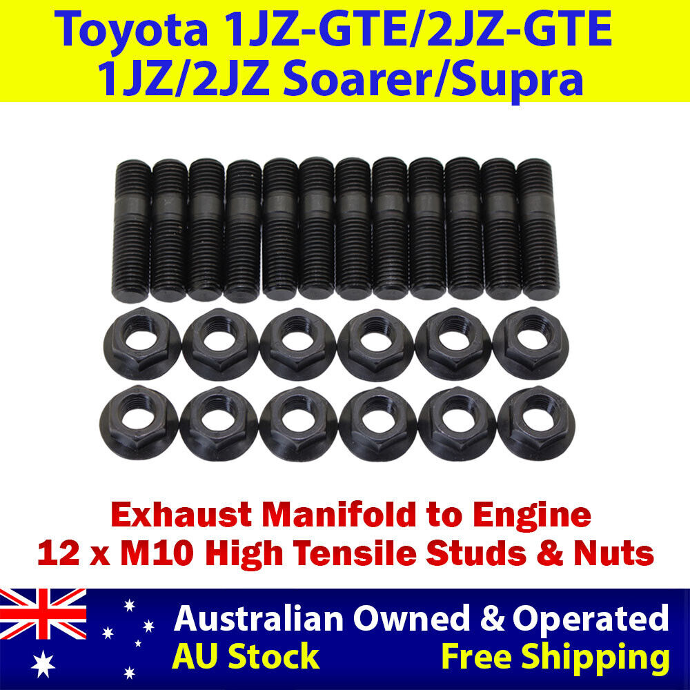 High Tensile Exhaust Manifold Stud Kit For Toyota Soarer/Supra 1JZ-GTE, 2JZ-GTE
