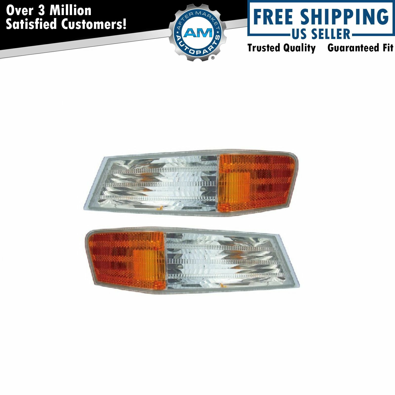 Parking Light Turn Signal Directional Lamp Front Pair Set for 07-17 Jeep Patriot