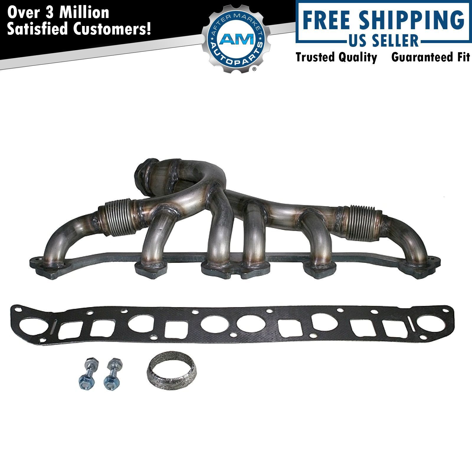 For Jeep Grand Cherokee Wrangler 4.0L V6 Exhaust Manifold Stainless Steel NEW
