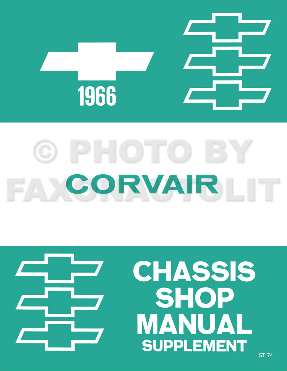 1966 Chevy Corvair Shop Manual Supplement Chevrolet Repair Service Monza Corsa