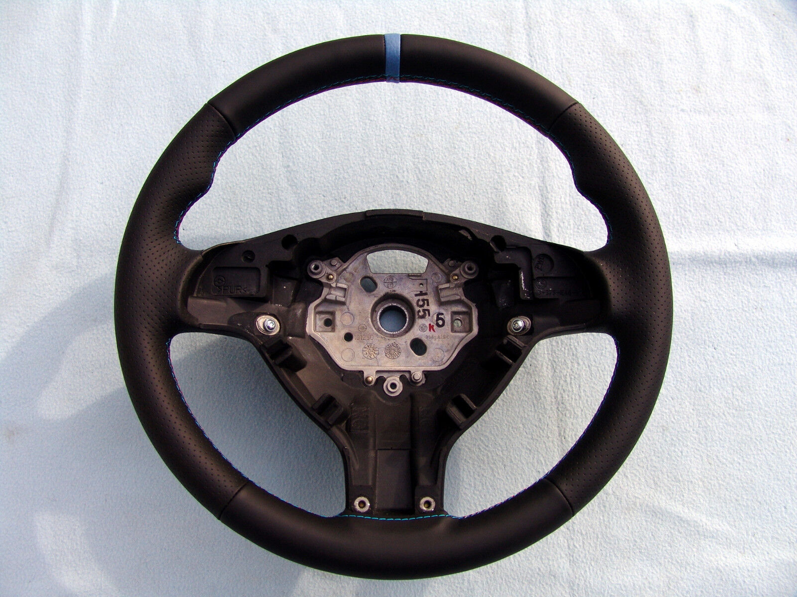BMW M TECHNIC STEERING WHEEL E39 M5, E46 M3, NEW LEATHER AND 3 COLOR STITCHING
