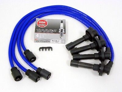 95-99 ECLIPSE TURBO SPARK WIRES NGK VPOWER PLUGS BLUE