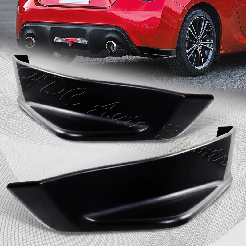 For 2013-2020 Subaru BRZ/FRS ST-Style Black Rear Bumper Lip Aprons Polyurethane