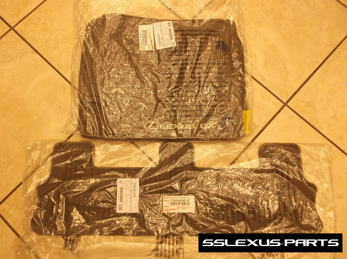 Lexus GX460 (2014-2018) OEM Genuine ALL WEATHER FLOOR MATS (Brown) (5 PIECE SET)