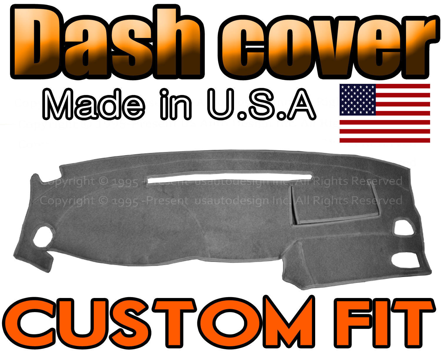 Fits 1999-2003 MITSUBISHI GALANT DASH COVER MAT DASHBOARD PAD USA/ CHARCOAL GREY