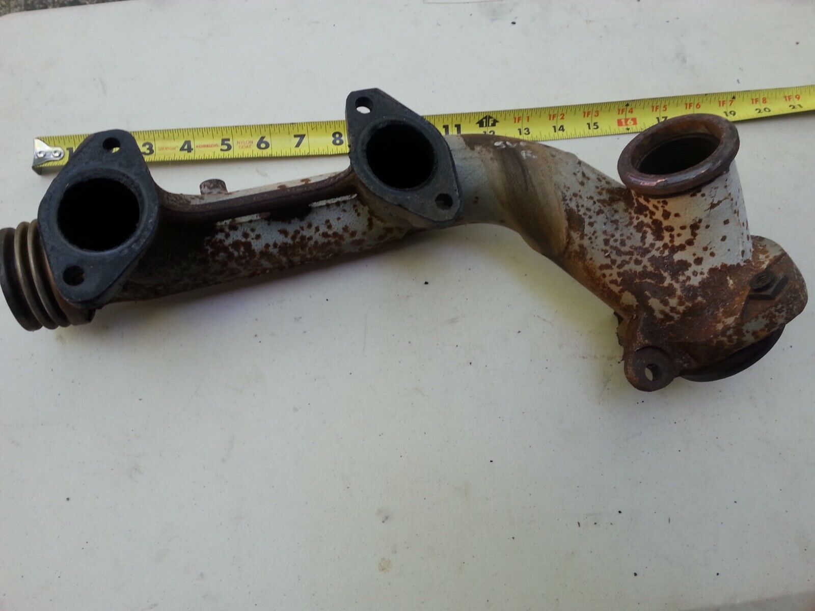 1987-1991 MERCEDES BENZ 560SEL 420SEL  W126 LEFT DRIVER EXHAUST MANIFOLD OEM 2pc