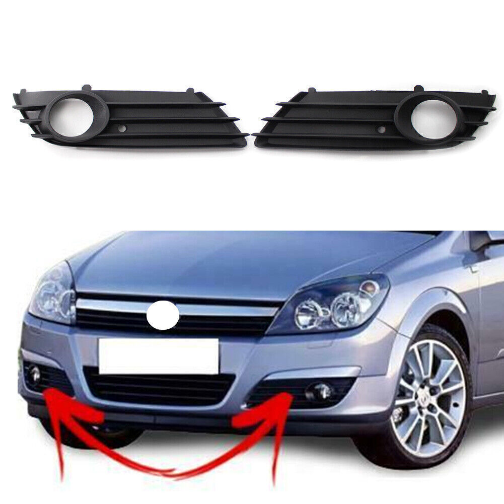For  VAUXHALL ASTRA H 2004-2007 L+R Front Bumoer Lower Grille Fog Light Hole
