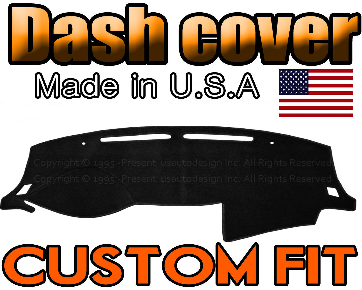 Fits 2013-2019 NISSAN SENTRA DASH COVER MAT DASHBOARD PAD MADE IN USA / BLACK