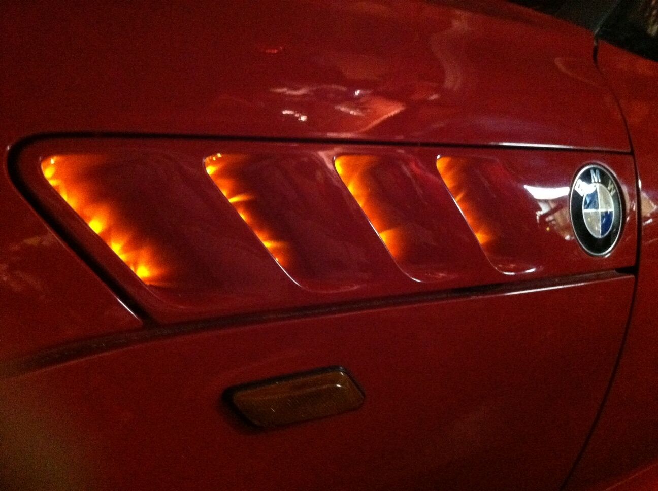 BMW Z3 96-02 Roadster/Coupe  Custom R & L Gill/Side vent grill LED Light kit 