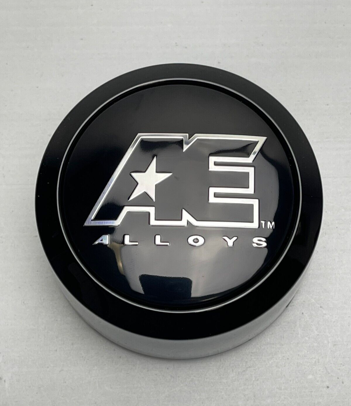 American Eagle AE Alloys Gloss Black Snap In Wheel Center Cap 3307 AEWC