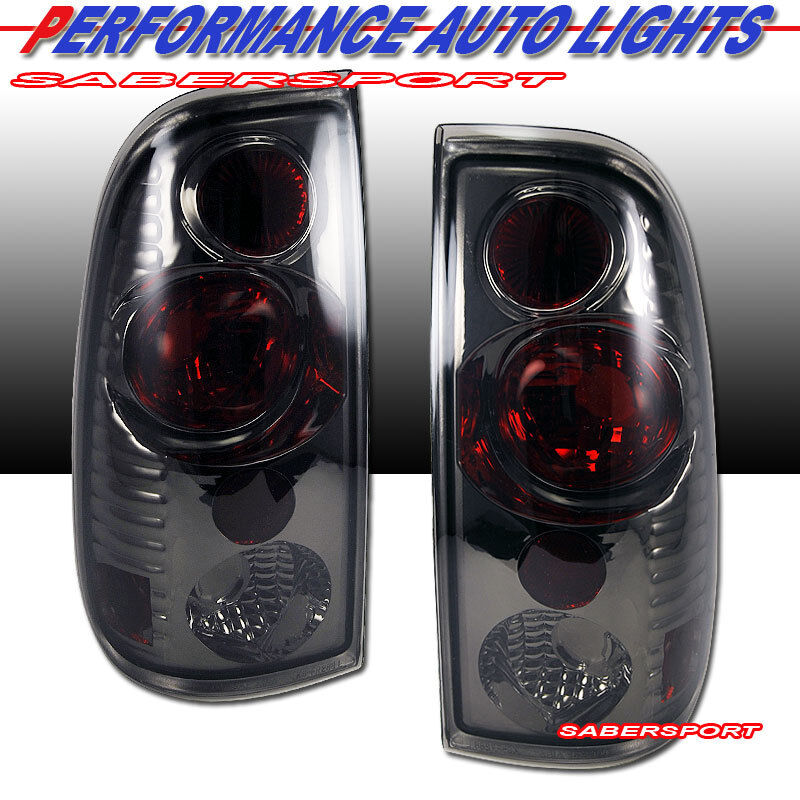 Set of Pair Smoke Taillights for 97-03 Ford F-150 / 99-07 F250 F350 Superduty