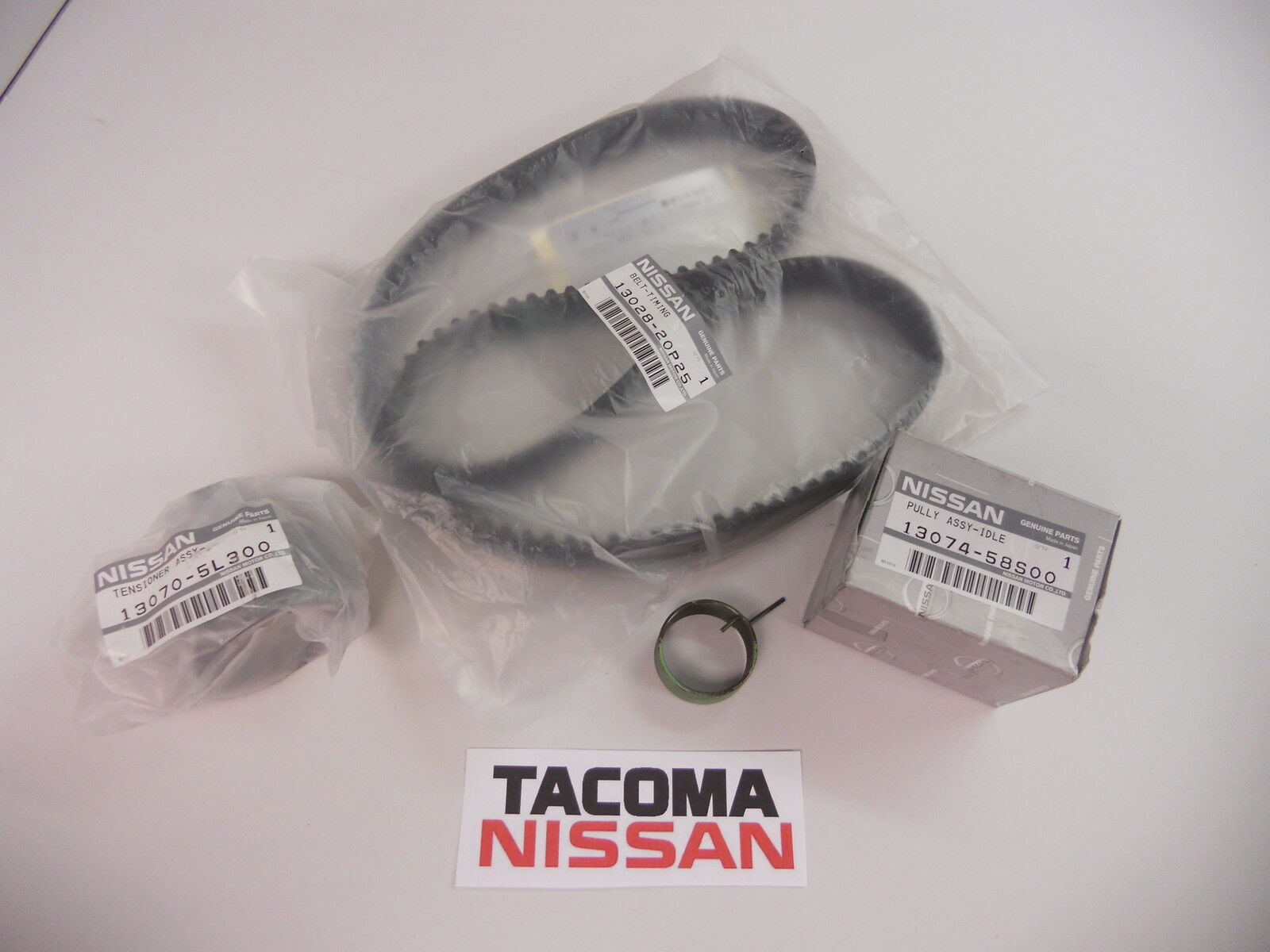 Genuine Nissan RB20DET RB25DET Timing Kit (Belt-Tensioner-Idler-Spring) New