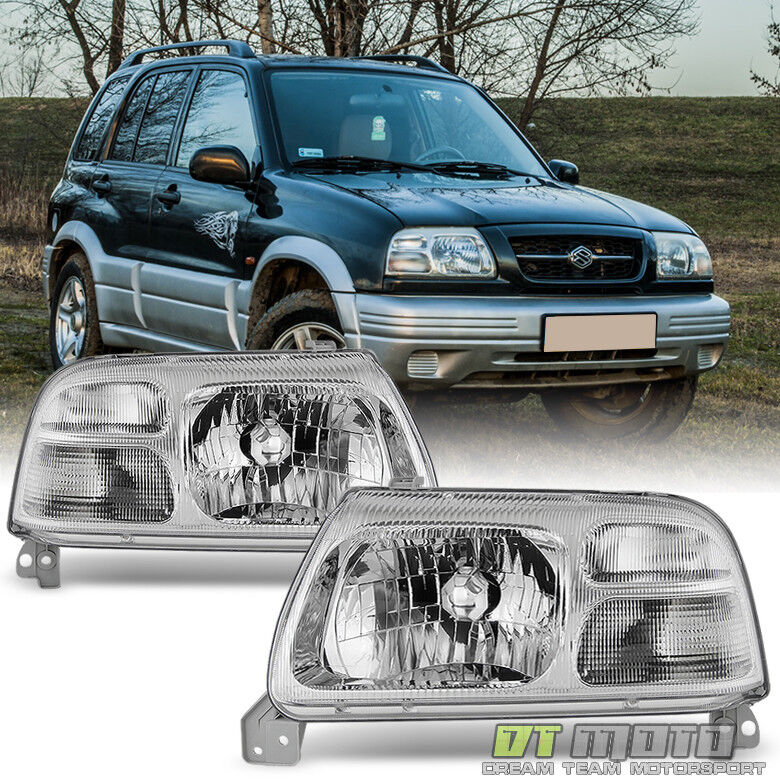1999-2003  Suzuki Grand Vitara XL-7 Replacement Headlights Headlamps Left+Right