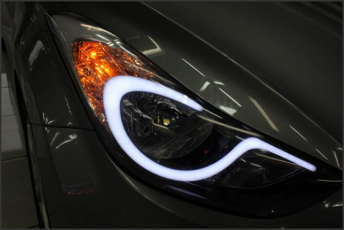 Head Lamp Eye Line Audi Style DRL Diy Kit For 11-2013 Hyundai Elantra Avante MD