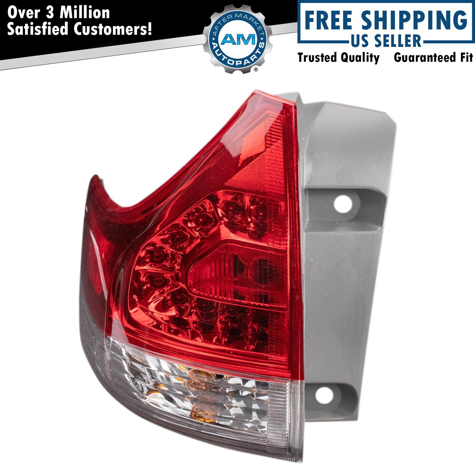 Left Outer Rear Tail Light Assembly Fits 2011-2014 Toyota Sienna