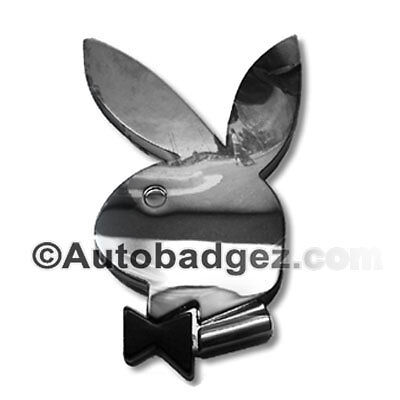 1 - NEW PLAYBOY bunny rabbit chrome badge emblem kate upton (PLAYBOY)