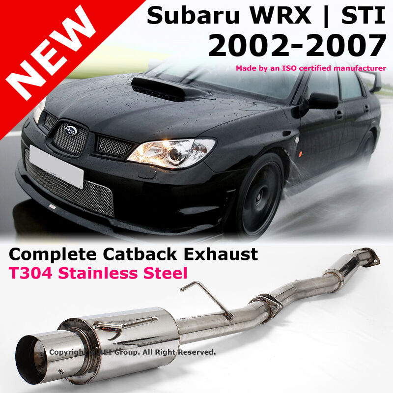 Subaru Impreza WRX STI 02-07 T304 Stainless Steel Complete Catback Exhaust