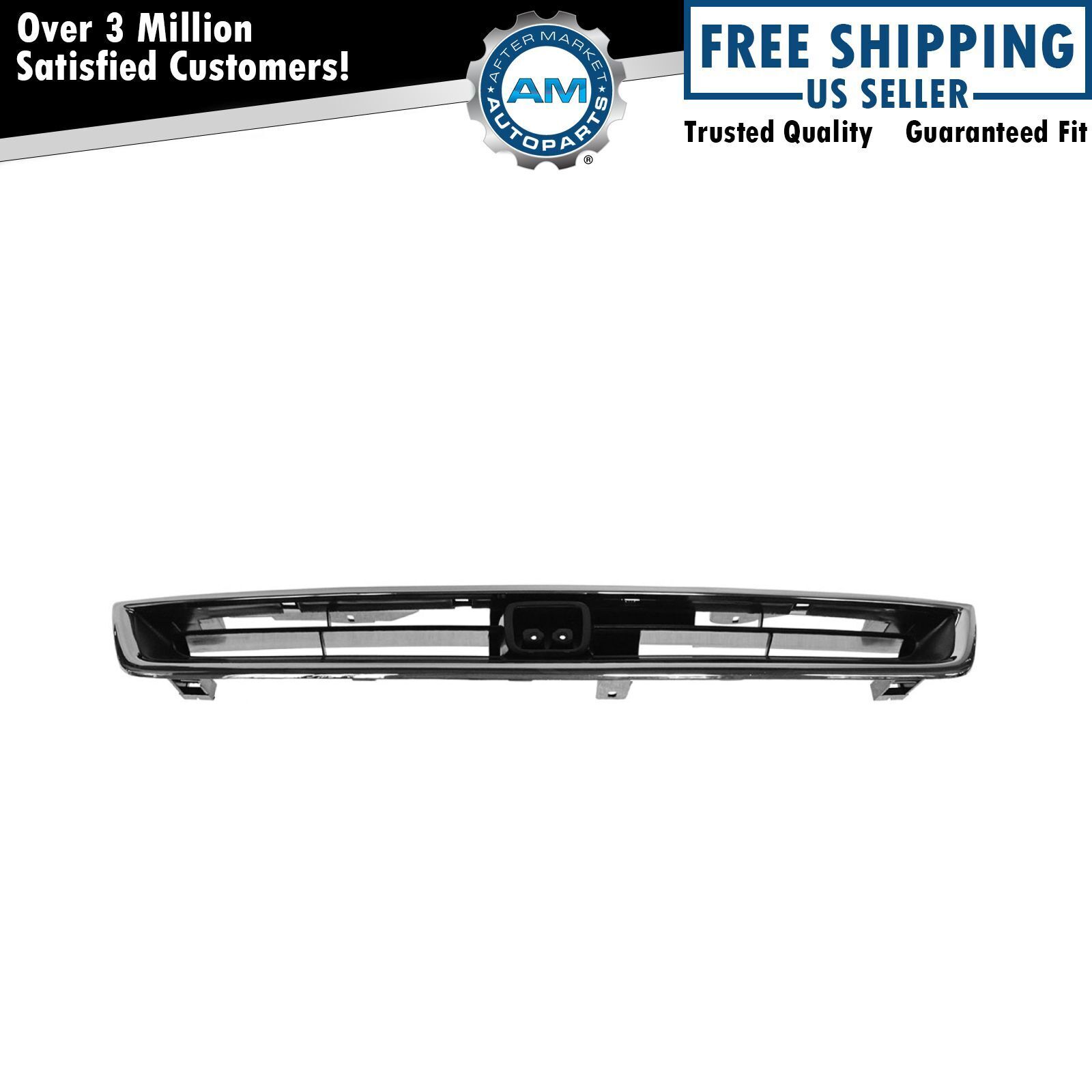 Grille Grill Chrome & Black Front End for 94-97 Honda Accord