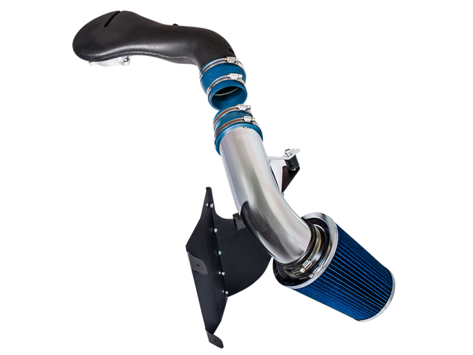 Cold Heat Shield Air Intake Kit + BLUE Filter For 96-04 GMC Sonoma Jimmy 4.3L V6