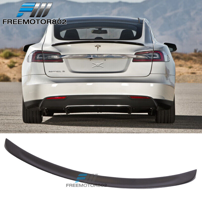 Fits 12-16 Tesla Model S Rear Trunk Spoiler Wing FRP